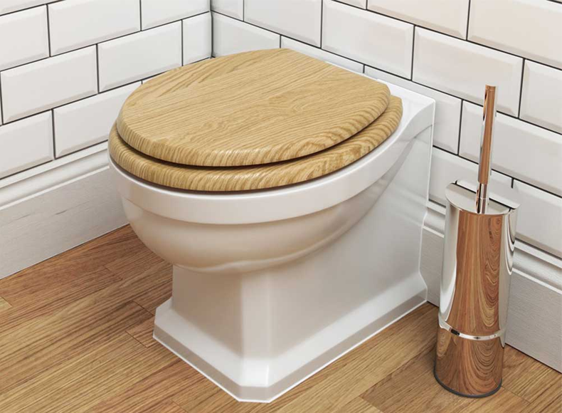 D-shaped toilet seats